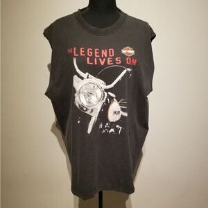 VINTAGE TANK TOP HARLEY DAVIDSON XXL MADE IN USA. B1